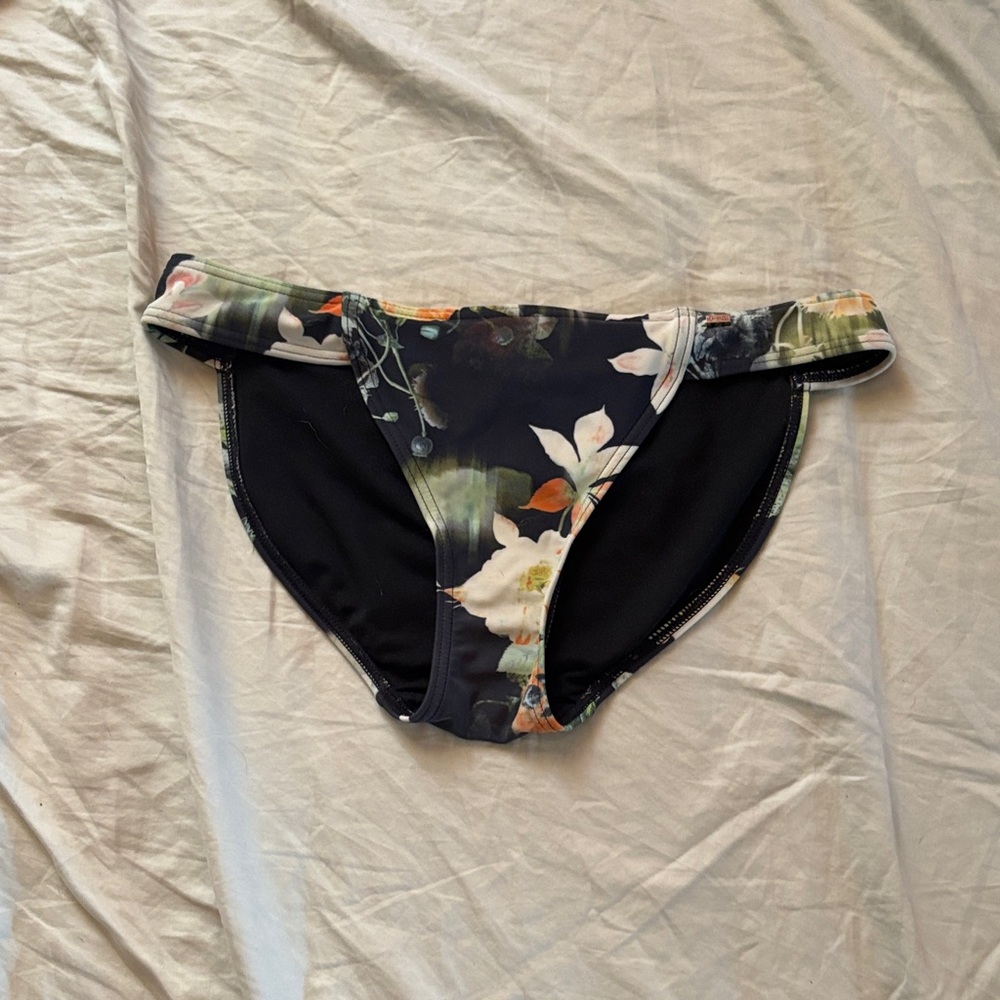 Ted Baker Black Floral Bikini Bottom